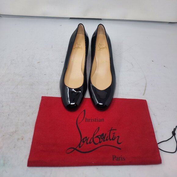 Christian Louboutin Black Miss Sab Patent Pump - Picture 6 of 8